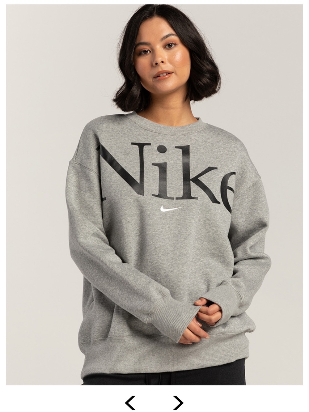 Nike Sportswear Phoenix Fleece Oversized Sweatshirt Small, Gray